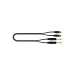 Quiklok just - 2rca2j - 2 - c�ble audio just 2 x jack mono - 2 x rca 2 m