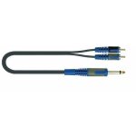 Quiklok rksa160 - 2 - c�ble audio roksolid jack mono - 2 x rca 2 m