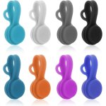 Qxer - 8 pices attaches de cble magntiques en silicone organisateur de pinces de cble attaches de ...