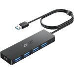 Qxer - hub usb 3. 0 avec 4 ports usb 3. 0, adaptateur multiport usb pour pc, macbook air, mac pro / mini, ...