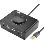 R carte son externe usb avec contrle du volume, adaptateur audio usb3. 0 avec interface 3, 5 mm et interface ...