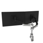 R - go zepher 4 twin monitor arm adjustable / silver R - go zepher 4 twin monitor arm adjustable / silver