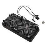 Radiateur d��changeur de chaleur d��changeur de chaleur refroidi par eau en aluminium 240mm 10 tuyaux ...