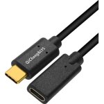 Rallonge adaptateur usb c 0. 6m rallonge usb c audio, cable usb c 3. 1 male femelle le chargement et ...
