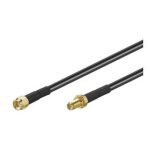 Rallonge d'antenne wlan / wifi rp - sma, plaqu�e or, 10. 0m cd51679