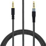Rallonge de cble de remplacement tresse en nylon, 3. 5mm, pour couteurs kingston hyperx cloud mix ...