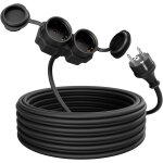 Rallonge electrique 10m avec 2 prises - rallonge electrique exterieure etanche ip44 - rallonge lectrique ...