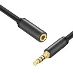 Rallonge jack 3, 5 mm avec microphone 4 brochesrallonge casque 3, 5 mmmle  femellecompatible avec ps5 ...