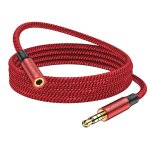 Rallonge jack audio 3. 5 mm 4 ples pour casque micro, nylon tress jack mle vers femelle cble extension ...