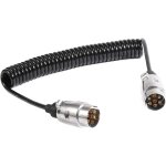 Rallonge remorque 7 broches 3, 5m, 12v rallonge mtal prise remorque 7 broches male, rallonge spirale ...