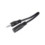 Rallonge st�r�o jack 3. 5 mm noire - 3 m