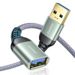 Rallonge usb, rallonge usb 1m + 2m, lot de 2 rallonge usb 3. 0, cble usb mle femelle compatible avec ...