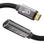 Rallonge usb 4 1m, 40gbps rallonge thunderbolt 4, cble extension type c vido 8k@60hz charge rapide ...