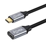Rallonge usb - c mle vers femelle, cble d'extension, ligne de donnes, 5a, 3. 1 w, isabel 2, type c ...