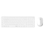 Rapoo 9710m pack clavier souris bureau rf sans fil + bluetooth qwertz allemand blanc