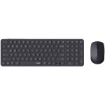 Rapoo 9710m pack clavier souris bureau rf sans fil + bluetooth qwertz allemand gris fonc�