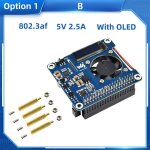 Raspberry pi poe hat - strilisation 3pg power over ethernet, carte gpio 6 000 avec ventilateur de refroidisse ...