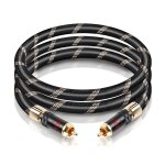 Rca câble coaxial numérique s / pdif pour caisson de basses avec auto - verrouillage pour son surround ... Rca câble coaxial numérique s / pdif pour caisson de basses avec auto - verrouillage pour son surround ...