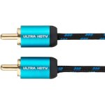 Rca subwoofer c�ble - 10m cinch 1x fiche m�le vers 1x fiche m�le, connecteurs dor�s, c�ble audio pour ...