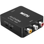 Rca vers hdmi adaptateur, 1080p av vers hdmi vido audio convertisseurs, mini rca composite cvbs av a ...