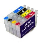 Recharge de cartouche encre 103 t103 t1031 - t1034 avec puce arc pour imprimante epson