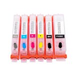 Recharge de cartouche encre 6 couleurs pour imprimante canon pgi - 170 cli - 171, avec puce arc, pour ...