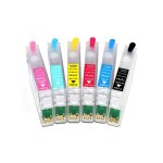 Recharge de cartouche encre 85 t0851 - t0856 avec puce arc 6 couleurs pour imprimante epson stylus pro ...