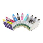 Recharge de cartouche encre 9 couleurs pour imprimante epson t0961 - t0969, pour epson stylus photo r2880, ...