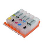 Recharge de cartouche encre bci - 300 bci - 301 en 5 couleurs avec puce pour imprimante canon pixus ts7530 ...