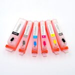 Recharge de cartouche encre pour canon pixma, pour mg7750, mg7751, mg7752, mg7753, ts9050, ts9055, ts8050, ...