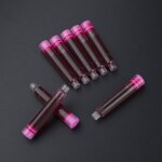 Recharges de cartouche d'encre jetable rose, 20 pices, stylo  plume, longueur, vente en gros