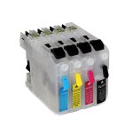 Recharge de cartouche encre avec puce arc pour imprimante brother mfc - j285dw j450dw j470dw j475dw j650 ...