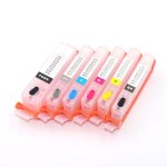 Recharge de cartouche encre avec puce arc pour imprimante canon pixma mg7790, avec rinitialisation automatiqu ...