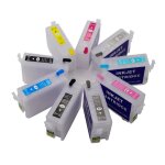 Recharge de cartouche encre t157 pour epson stylus photo r3000, 9 couleurs, 30ml, avec puce arc