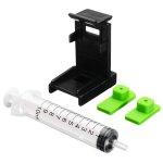 Recharge d'encre 3 en 1 pour imprimante a clip, cartouche d'encre + 2 tampons en caoutchouc + kit d'outils ...