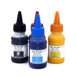 Recharge encre pigment�e pour imprimante hp, 4 couleurs, 100ml, hp955, officejet pro 955, 7740, 8210, ...