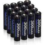 Rechargeable batteries aaa, 16 paquet 300mah 1. 2v ni - mh 1200 cycle utiliser des piles de lumi�re solaire, ...