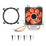 Refroidisseur de processeur pour mini pc, ventilateur silencieux unique, 2 tubes en cuivre, boitier d'ordinate ...