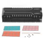 Refroidisseur ssd m. 2, 38 ailettes de refroidissement, base multicanal, dissipateur thermique ssd en ...