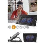 Refroidisseur support pc portable air stream spirit pour pc portable 18  2 ventilateurs 1200rpm led bleu ...