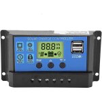 Régulateur de charge, contrôleur de charge de panneau solaire double usb 12 v / 24 v, régulateur de batterie ... Régulateur de charge, contrôleur de charge de panneau solaire double usb 12 v / 24 v, régulateur de batterie ...