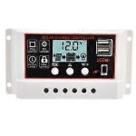 Rgulateur de panneau solaire intelligent, contrleur de charge et de dcharge de batterie pwm  double ...