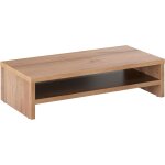 Rehausseur ecran pc 54 x 26 x 14 cm fs0114 - ew support moniteur bureau chne marron wotan