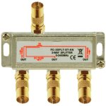 Rpartiteur d'antenne coaxial 3 prises hd 3d 4k de qualit suprieure pour tnt dvbt dvbt2 dvbc sat unicable ...