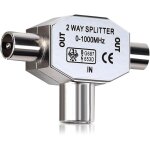 Répartiteur d'antennes en t - distributeur antenne 2 voies - 2x prise coaxial pour dvb - t / bk - 0 - ... Répartiteur d'antennes en t - distributeur antenne 2 voies - 2x prise coaxial pour dvb - t / bk - 0 - ...