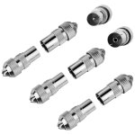 Rpartiteur coaxial d'antenne, 4x f mle vers coaxial mle (iec), 1x f mle vers coaxial femelle (iec) ...