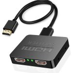 Rpartiteur hdmi 1 en 2 sorties 4k 3d 1 vers 2 voies pour double cran, cble hub 2 ports pour ps3 / ...