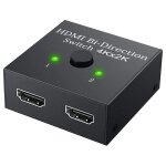 Rpartiteur hdmi 4k  2 ports bi - directionnel commutateur 1x2 ou 2x1 1080p pour tv led lg 55qned82 ...
