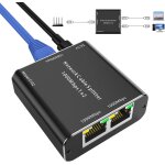 Répartiteur lan 1 vers 2, 1000 mbps rj45 répartiteur réseau 2 ports ethernet rj45 gigabit switch cat5 ... Répartiteur lan 1 vers 2, 1000 mbps rj45 répartiteur réseau 2 ports ethernet rj45 gigabit switch cat5 ...