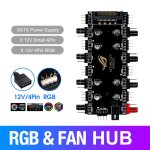 Rpartiteur multidirectionnel, 5v / 3 broches, argb 4 broches, pwm hub 1  8, pour carte mre pc, led, ...
